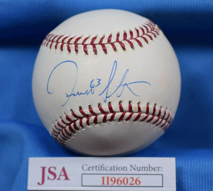 Dernell Stenson D.03 JSA Coa Autograph Major League OML Hand Signed BasebaLL