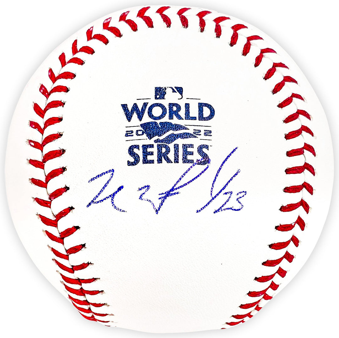 Michael Brantley Signed Official 2022 WS Logo MLB Baseball Astros Beckett BAS