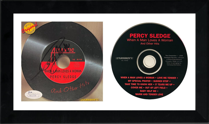 Percy Sledge Signed When A Man Loves A Woman Album Cover Booklet w/ CD /Case JSA