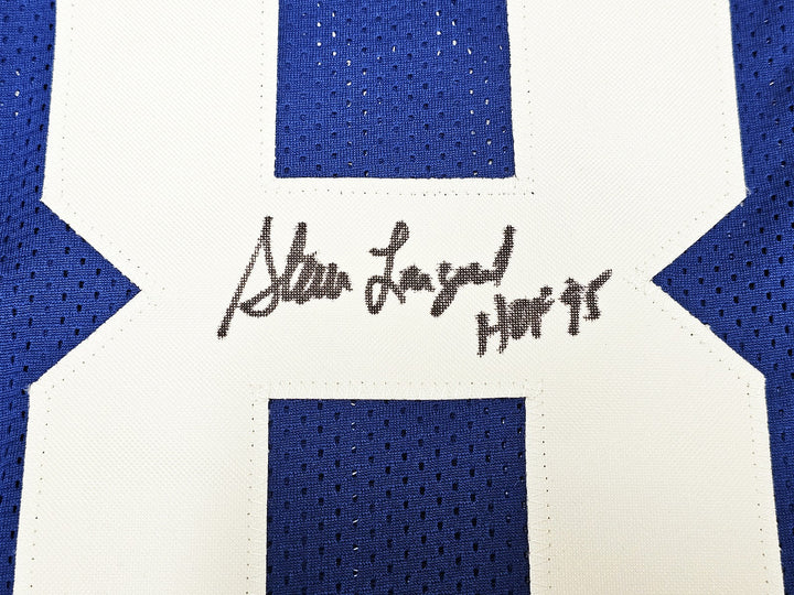 Seattle Seahawks Steve Largent Signed Blue Jersey "HOF 95" MCS Holo