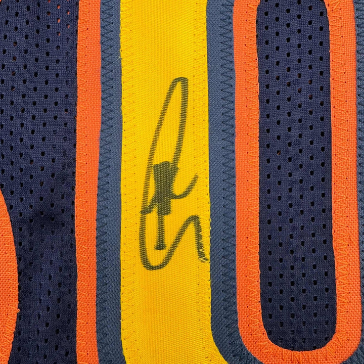 Signed Stephen Steph Curry Golden State Black Retro Jersey JSA COA