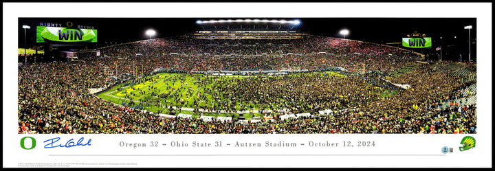 Dillon Gabriel Auto 13.5x40 Panoramic Photo Oregon Ducks Win Ohio State Beckett