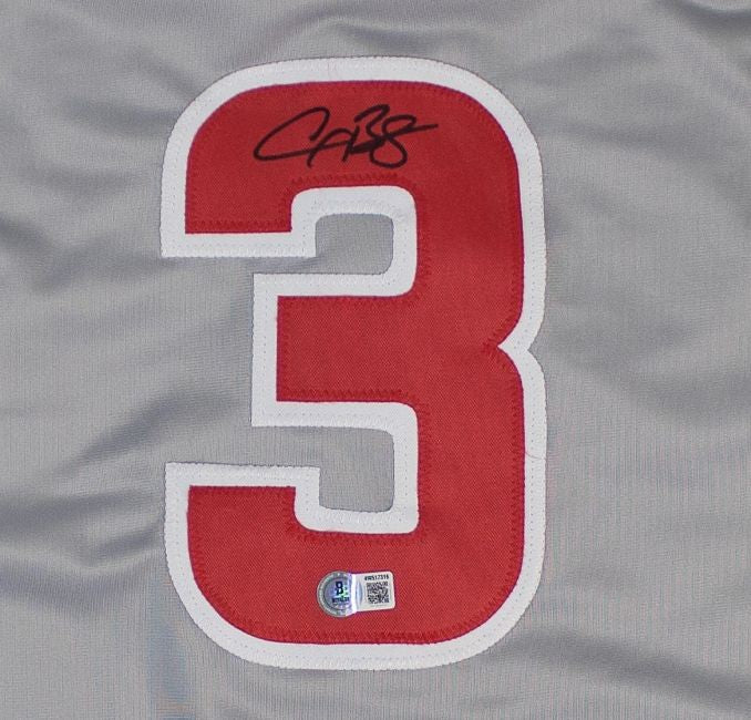 Alex Bregman Chicago Signed Gray Baseball Jersey BAS