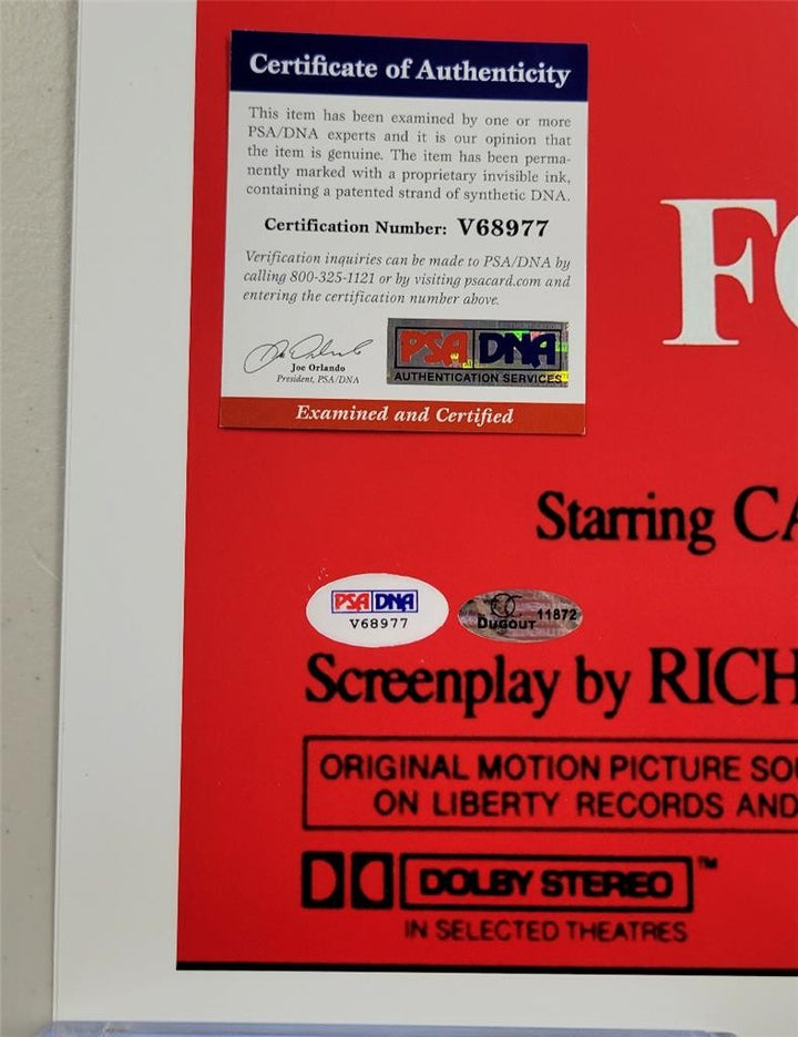 Roger Moore James Bond signed For Your Eyes Only 24x36 Movie Poster auto (B) PSA