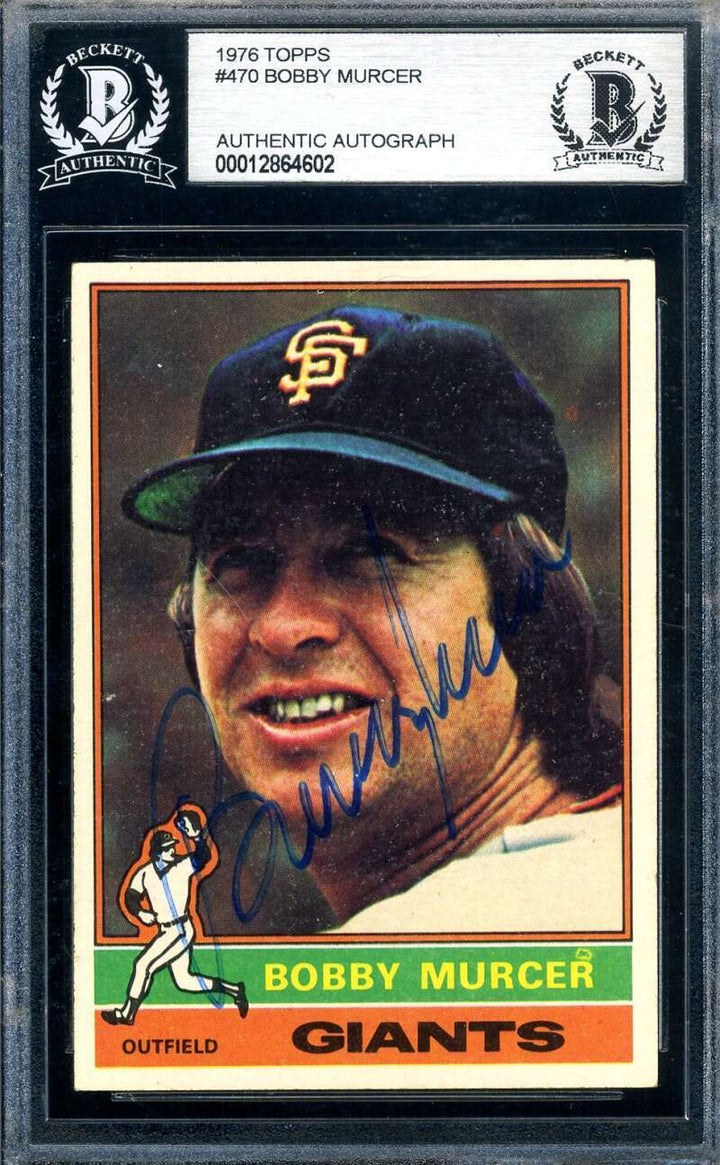 Bobby Murcer Beckett BAS Signed 1976 Topps Autograph
