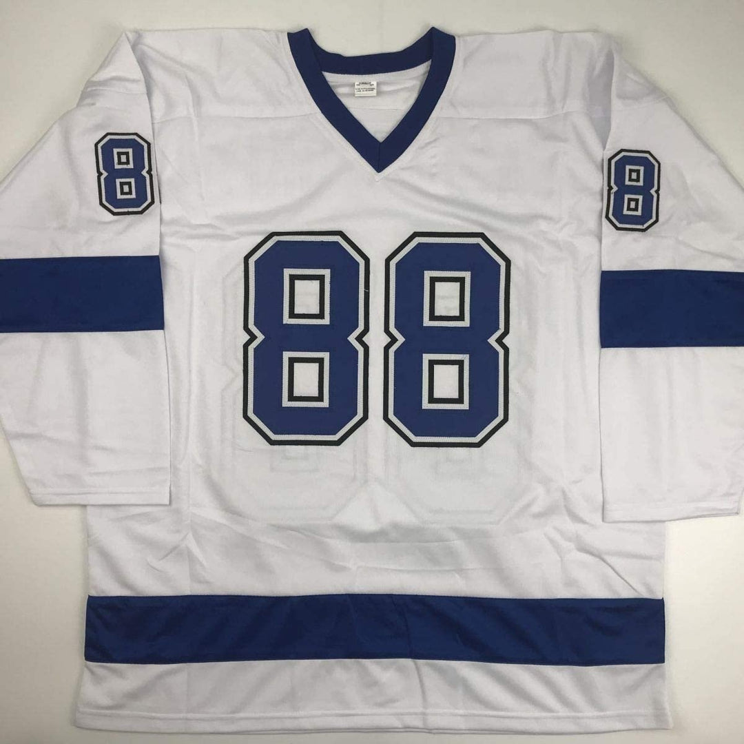 Autographed/Signed Andrei Vasilevskiy Tampa Bay White Jersey PSA/DNA COA