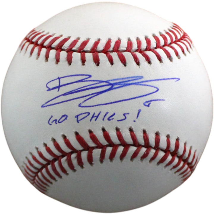 Bryson Stott Autographed Philadelphia Phillies OML Baseball Fanatics 54474