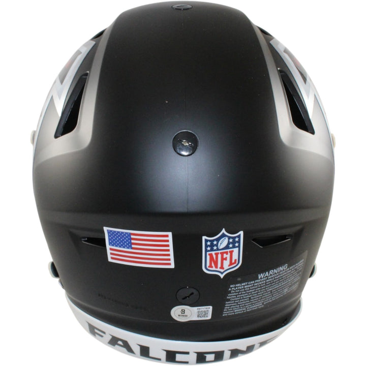 Julio Jones Autographed Atlanta Falcons SpeedFlex Helmet Beckett Witness 56467