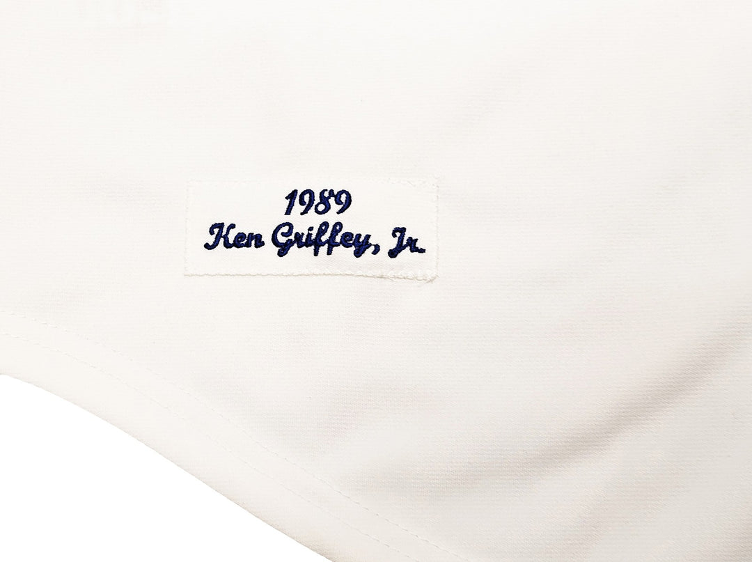 Mariners Ken Griffey Jr. Auto White Mitchell Ness 89 Cooperstown Jersey Beckett
