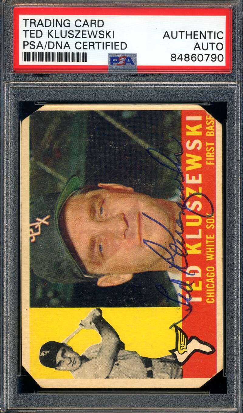 Ted Kluszewski PSA DNA Signed 1960 Topps Autograph
