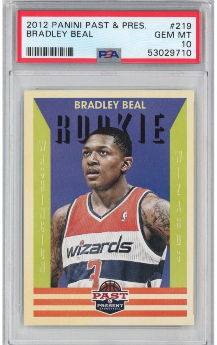 Graded 2012-13 Panini Past & Present BRADLEY BEAL #219 Rookie Card PSA 10 Mint
