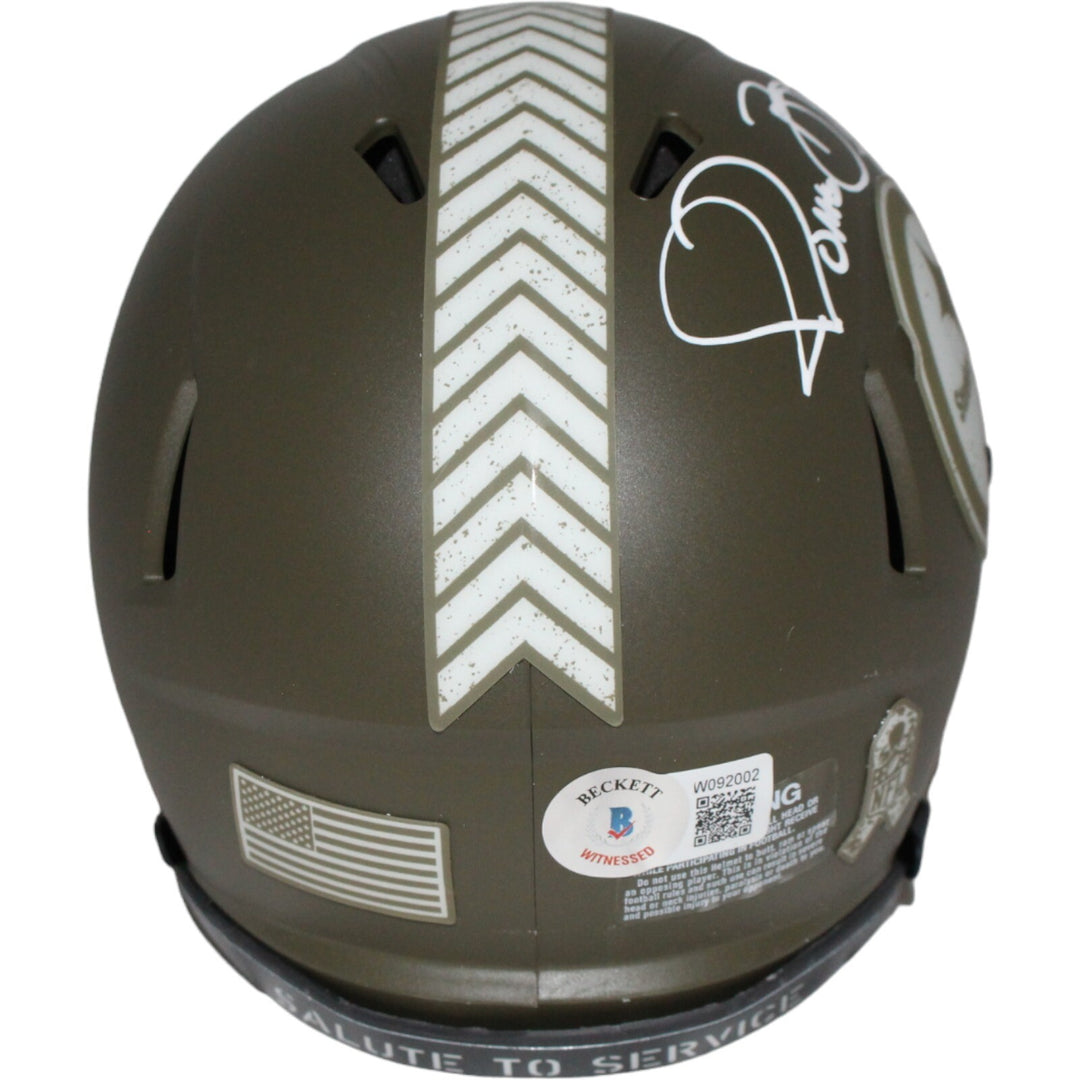 Jerome Bettis Autographed Pittsburgh Steelers 22 Salute Mini Helmet BAS 42218