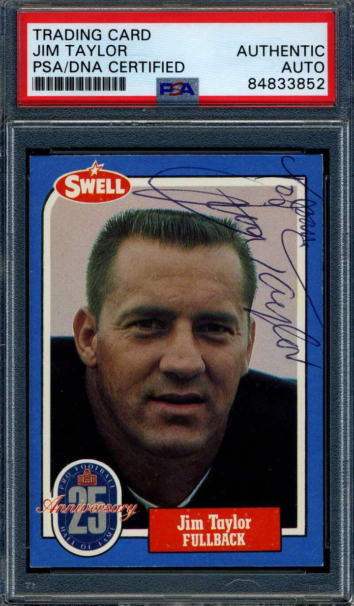 Jim Taylor PSA DNA Signed 1988 Swell Autograph