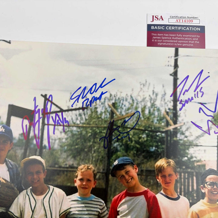 Autographed/Signed The Sandlot Movie 8x Ins Cast Member Sigs 16x20 Photo JSA COA