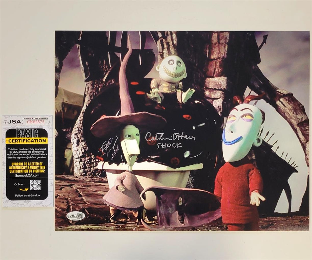 Catherine O'Hara signed "Shock" Nightmare Before Christmas 11x14 Photo auto JSA