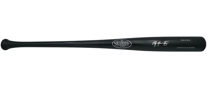 Edgar Martinez Auto Black L Slugger Pro Stock Baseball Bat Mariners Beckett Wit