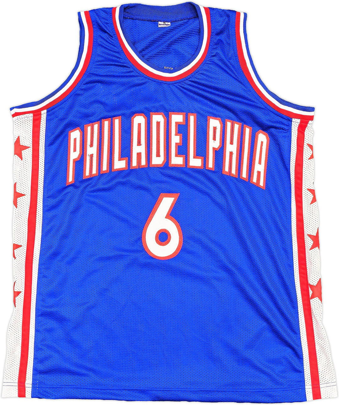 Philadelphia 76ers Julius "Dr. J" Erving Auto Signed Blue Jersey Beckett Witness