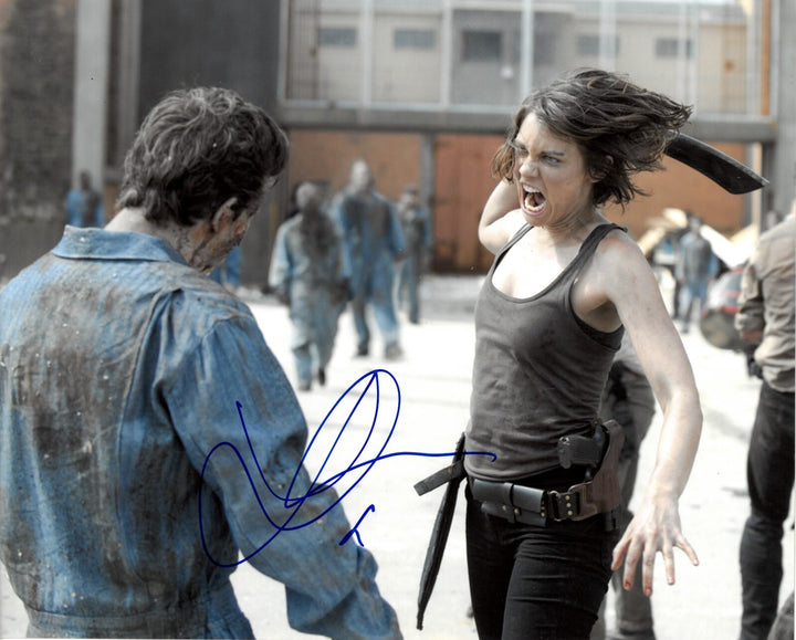 Lauren Cohan signed The Walking Dead Maggie Greene Rhee 8x10 Photo- COA