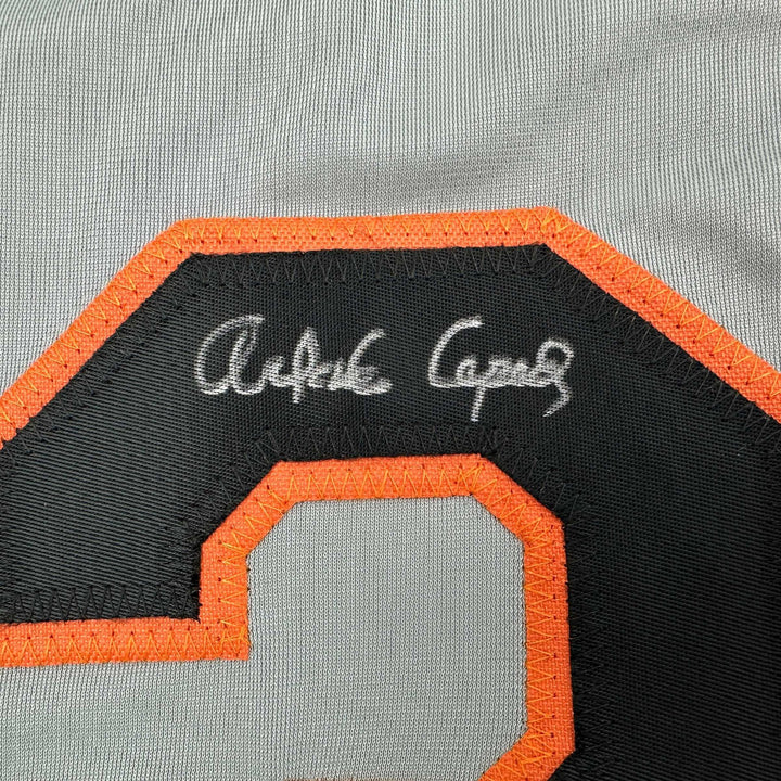 Autographed/Signed ORLANDO CEPEDA San Francisco Grey Jersey JSA COA Auto