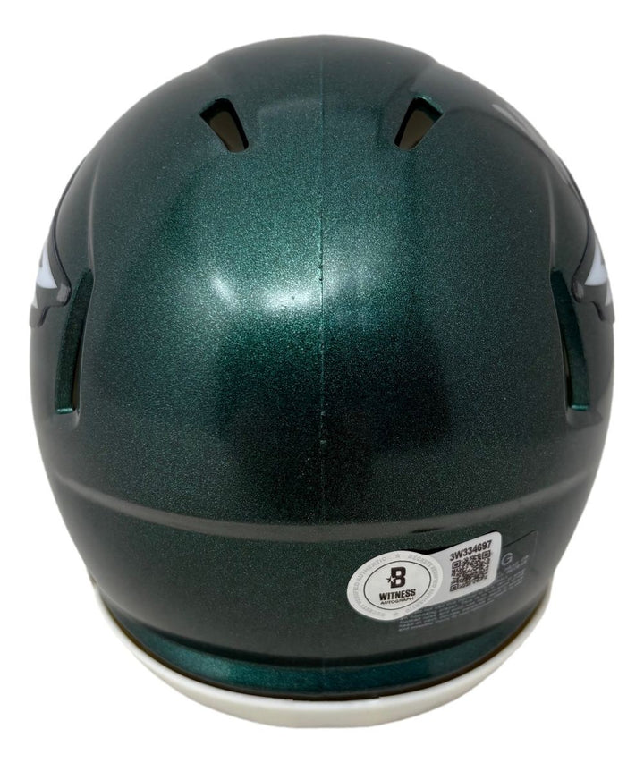 Jihaad Campbell Signed Philadelphia Eagles Mini Speed Helmet BAS