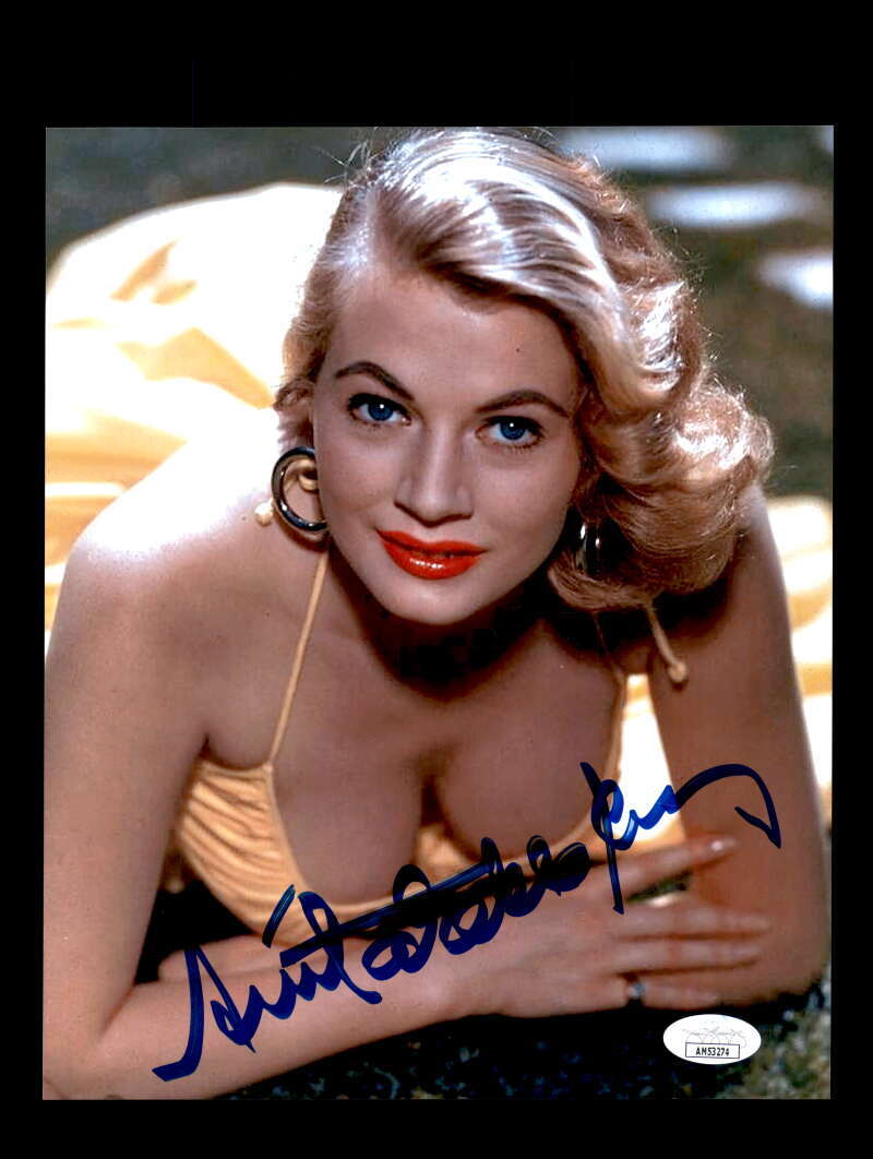 Anita Ekberg JSA Coa Signed 8x10 Photo Fantastic Autograph