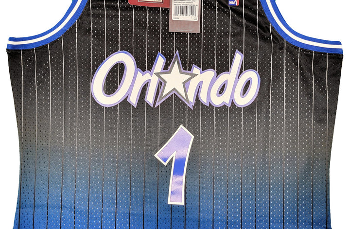 Magic Penny Hardaway Auto Black Blue M&N Fadeaway 94 HWC Swingman Jersey XL PSA