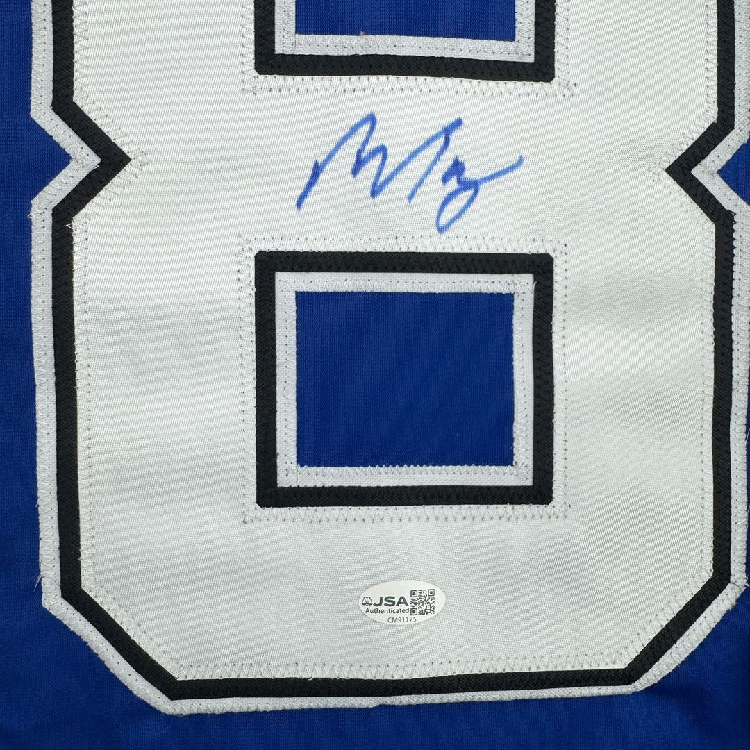 Autographed/Signed Ondrej Palat Tampa Bay Blue Hockey Jersey JSA COA