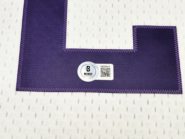 Jazz John Stockton Auto White Auth Mitchell Ness 91 HWC Swingman Jersey XL BAS
