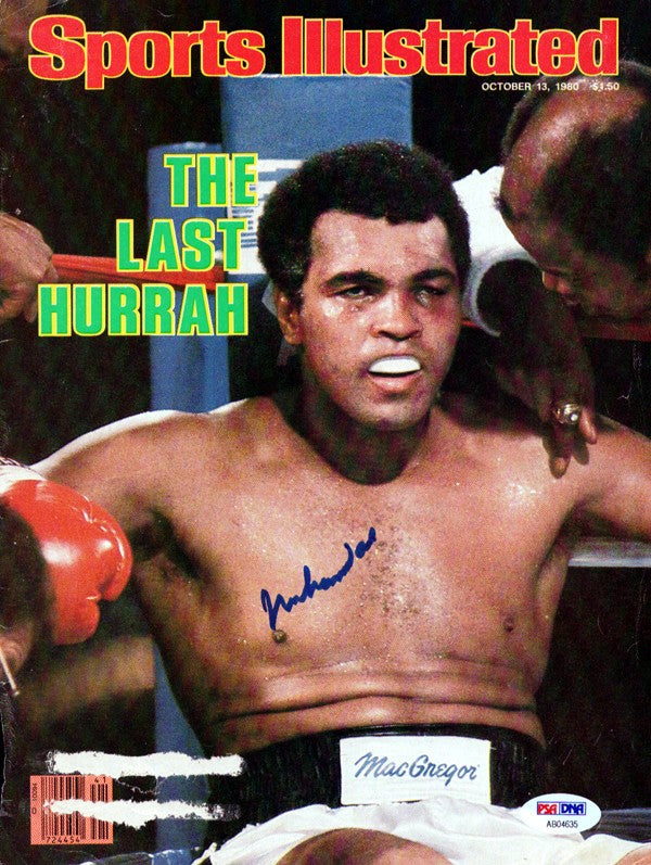 Muhammad Ali Autographed Signed Sports Illustrated Magazine Cover PSA/DNA