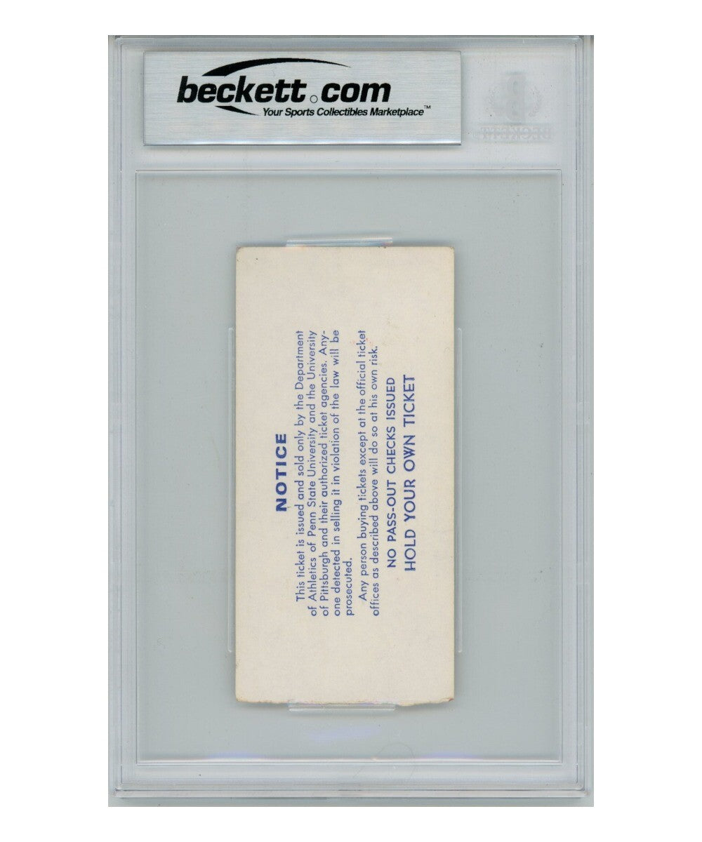 Tony Dorsett Autographed/Signed 11/26/1976 Ticket Heisman Beckett 39418