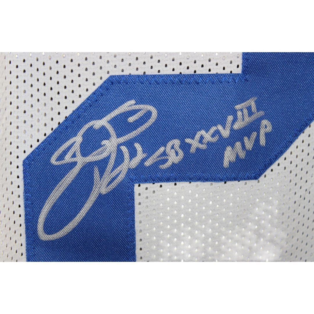 Emmitt Smith Autographed Pro Style Sz XL Jersey White SB XXXVIII MVP BAS W 58502