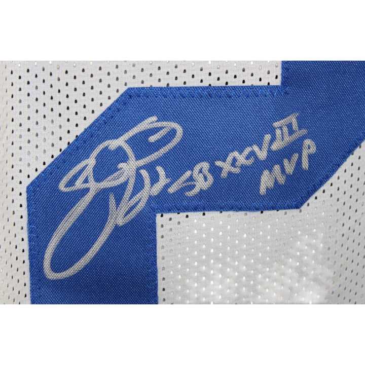 Emmitt Smith Autographed Pro Style Sz XL Jersey White SB XXXVIII MVP BAS W 58502