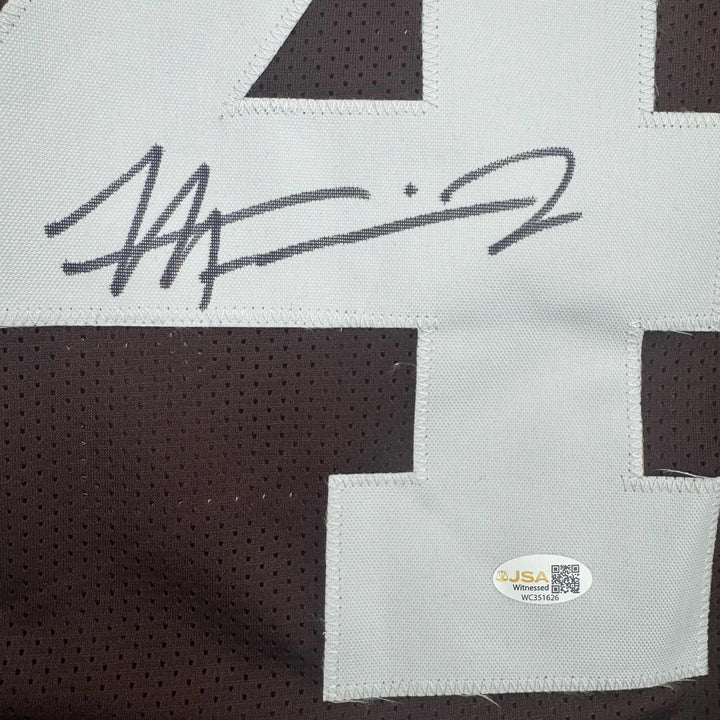 Autographed/Signed Harold Fannin Jr. Cleveland Brown Jersey JSA COA