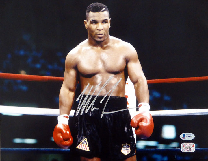 Mike Tyson Autographed Signed 11x14 Photo Beckett BAS