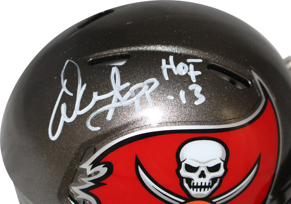 Warren Sapp Autographed Tampa Bay Buccaneers TB Mini Helmet Beckett 40704