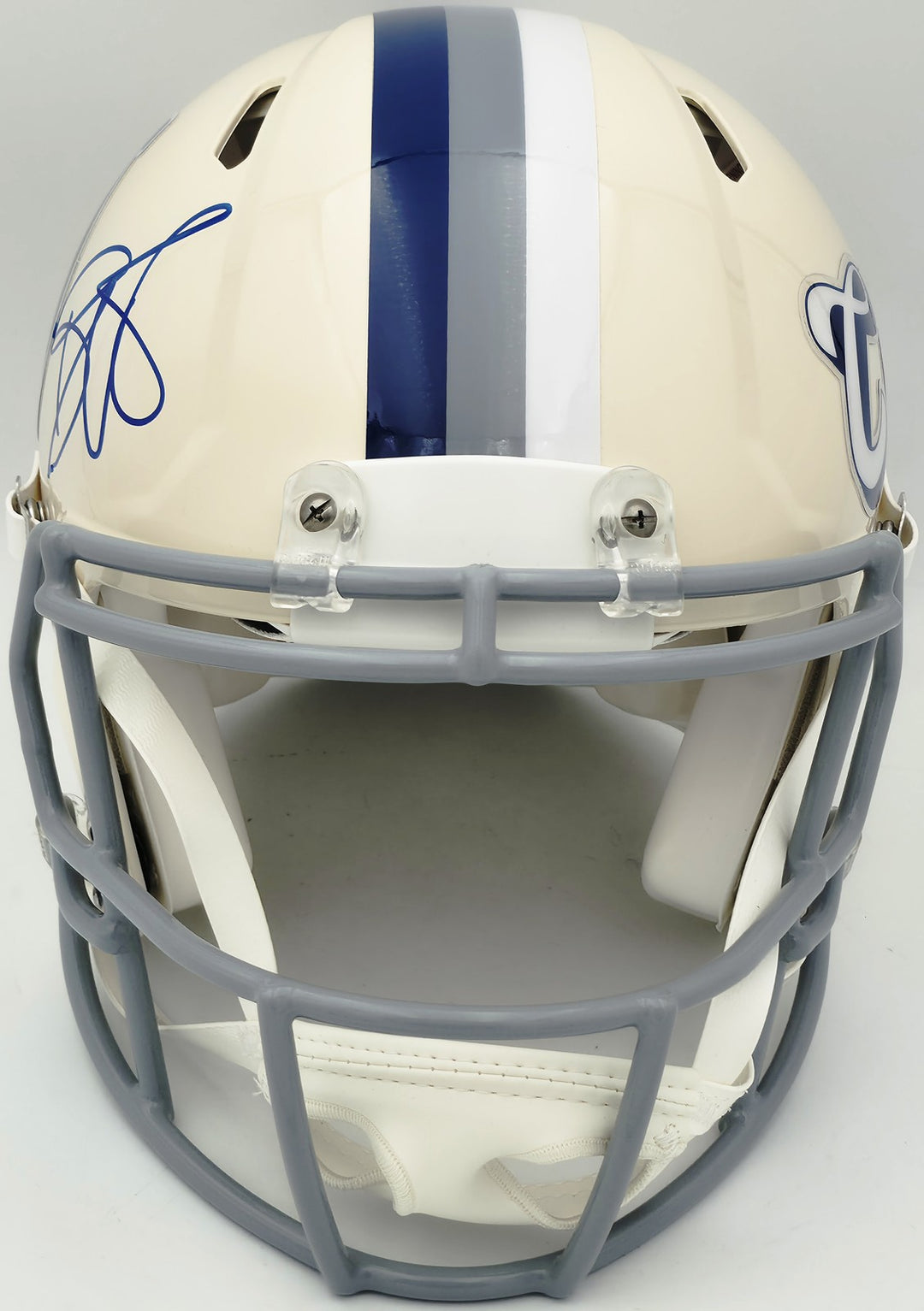 Reggie Wayne Signed Colts Cream Retro Full Size Authentic Helmet BAS