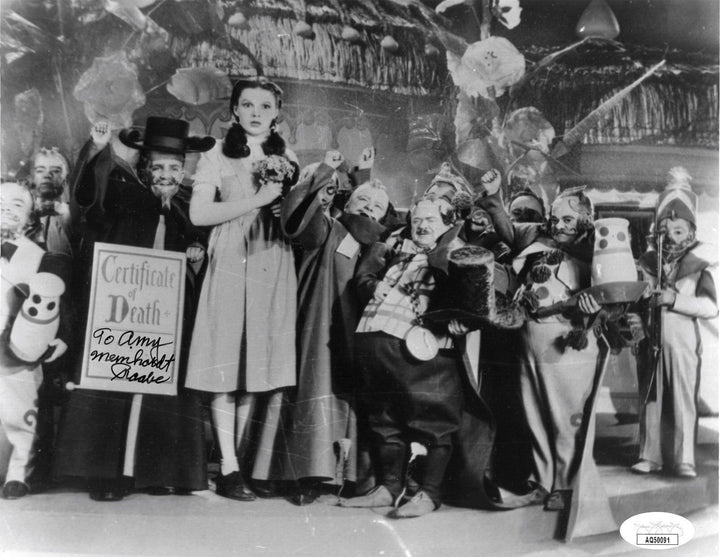 Meinhardt Raabe Autographed 8x10 Photo JSA COA The Wizard of Oz Signed