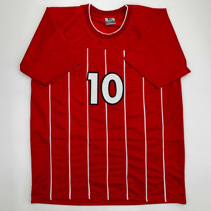Facsimile Autographed Sadio Mane Liverpool FC Red Reprint Jersey Size Men's XL