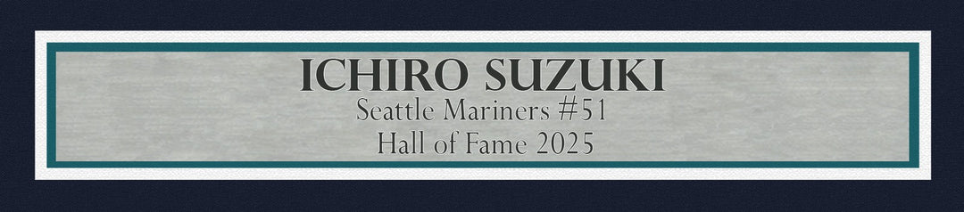 Mariners Ichiro Suzuki Signed Teal Nike Jersey IS Holo & "HOF 25" BAS Witness