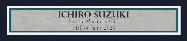 Mariners Ichiro Suzuki Signed Teal Nike Jersey IS Holo & "HOF 25" BAS Witness