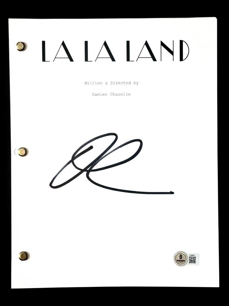 Damien Chazelle signed LA LA LAND full movie script autograph (A) ~ Beckett BAS