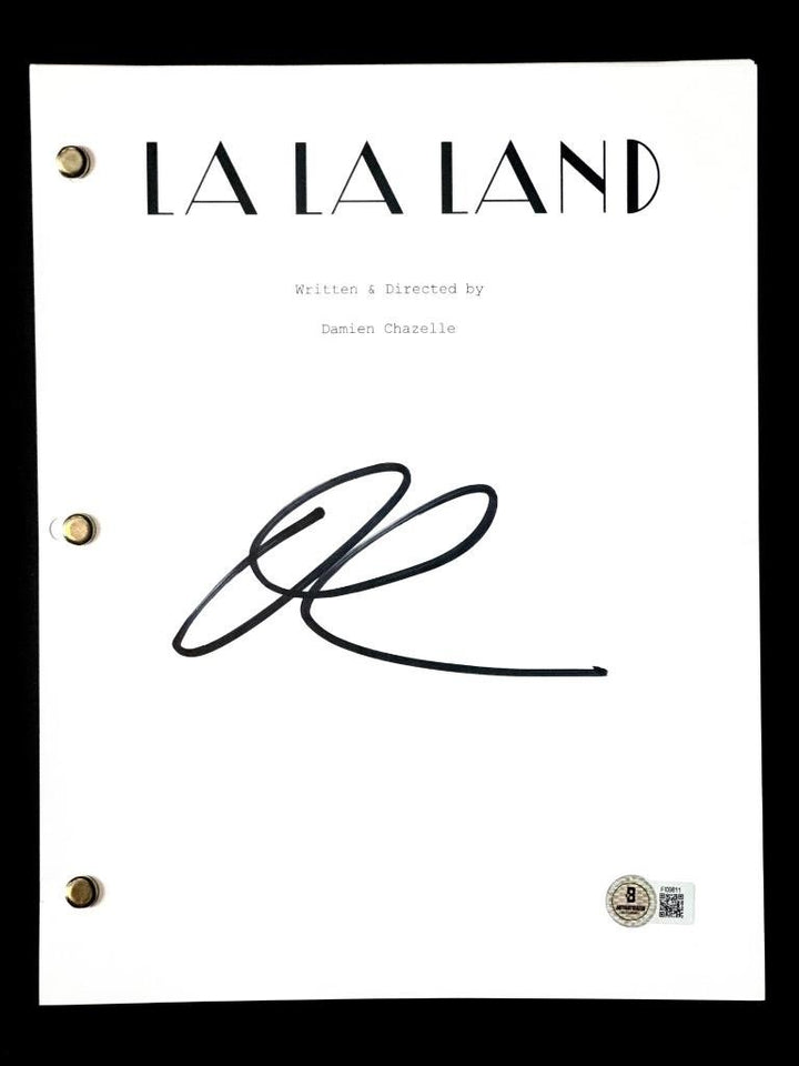 Damien Chazelle signed LA LA LAND full movie script autograph (A) ~ Beckett BAS