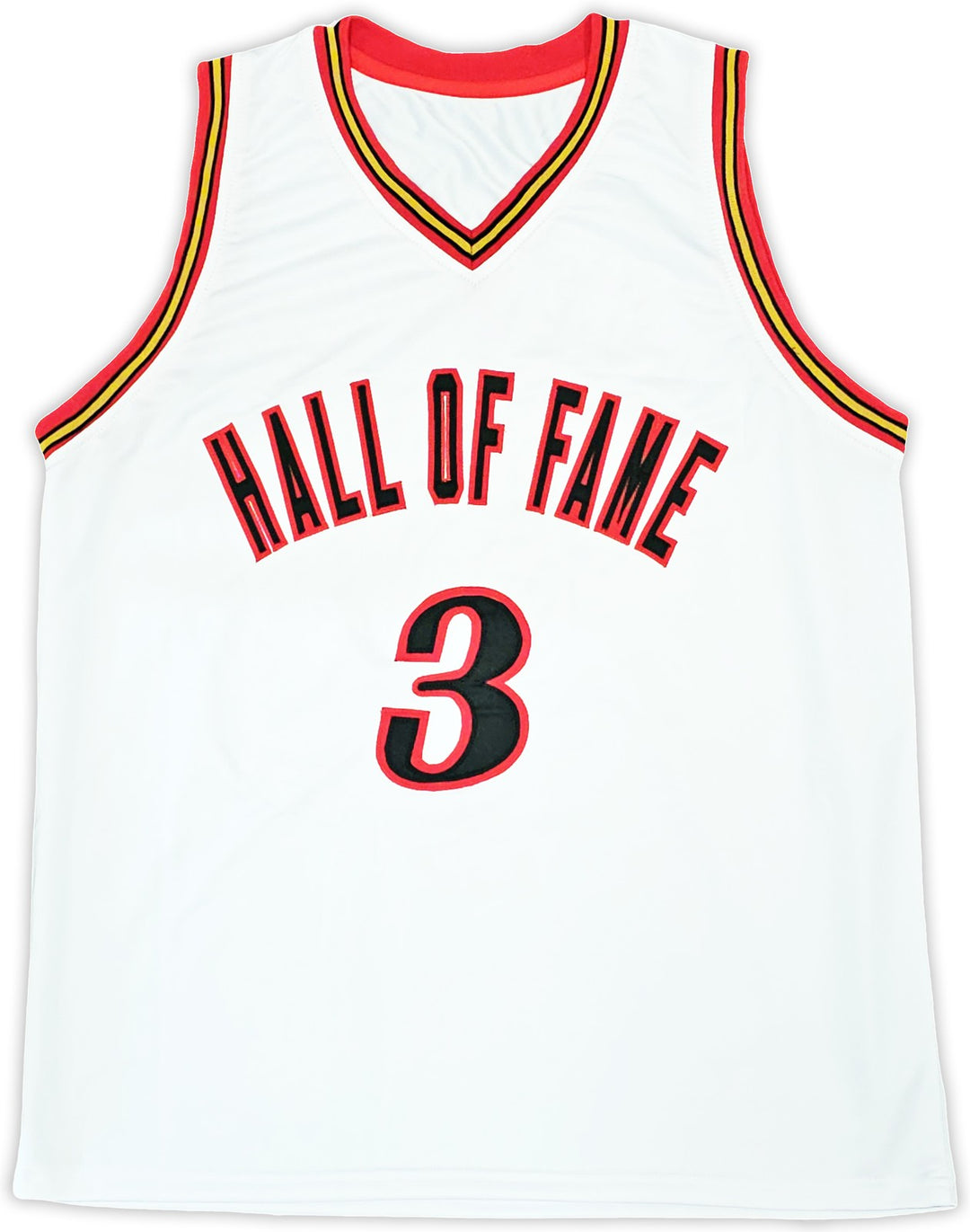 Philadelphia 76ers Allen Iverson Signed White Jersey Beckett Wit