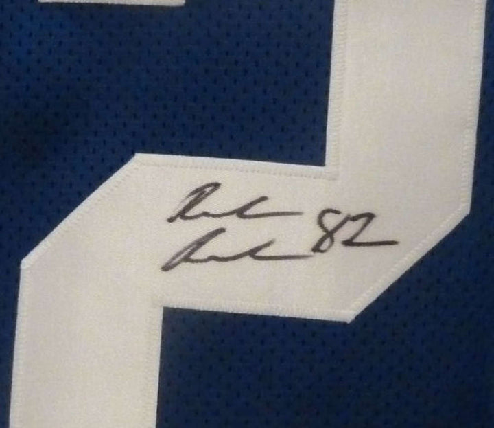 Rueben Randle Autographed/Signed Pro Style Blue XL Jersey BAS 12813
