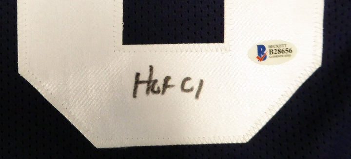 Penn State Nittany Lions Mike Munchak Autographed Signed Blue Jersey Beckett
