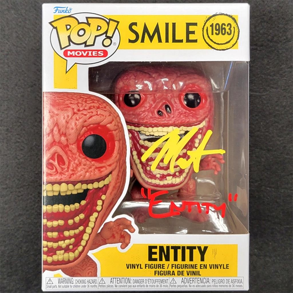 Marti Matulis signed Smile "Entity" Funko Pop 1963 autograph Beckett BAS Witness