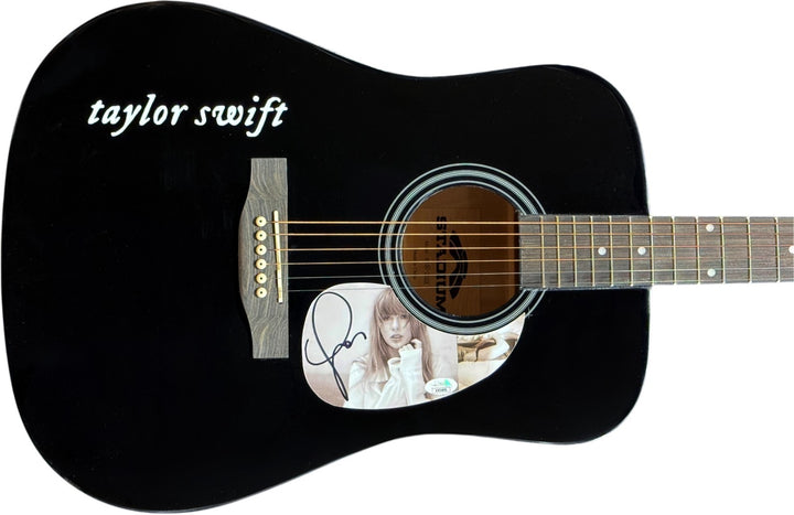 Taylor Swift Signed 2024 Tortured Poets 41 Inch FS Black Acoustic Guitar - JSA