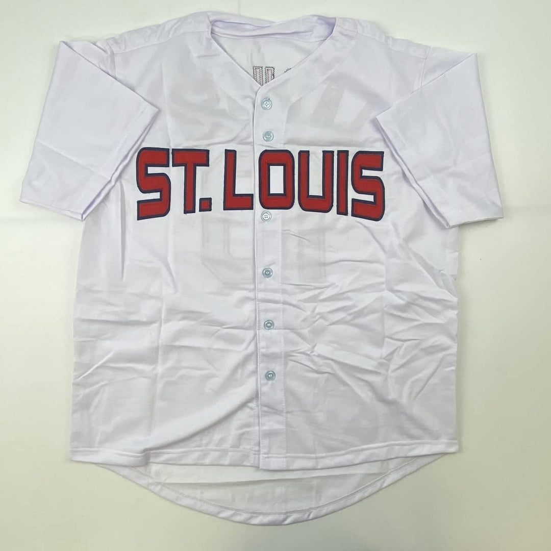 Autographed/Signed TONY LA RUSSA St. Louis White Jersey JSA COA Auto