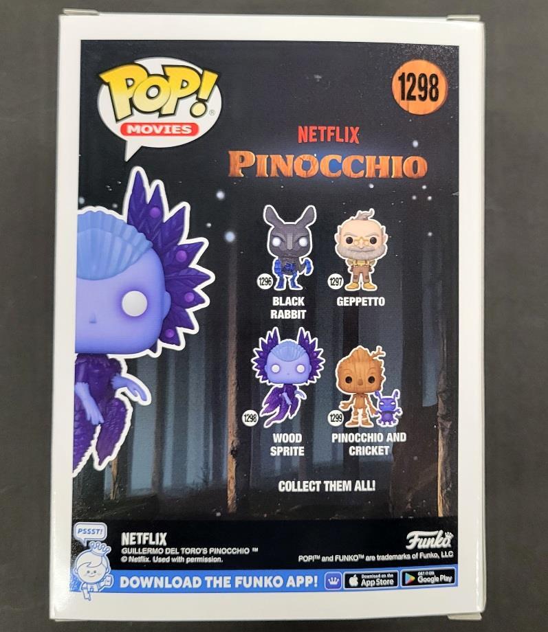 Mark Gustafson signed Pinocchio Wood Sprite Funko Pop! autograph (B) BAS Beckett