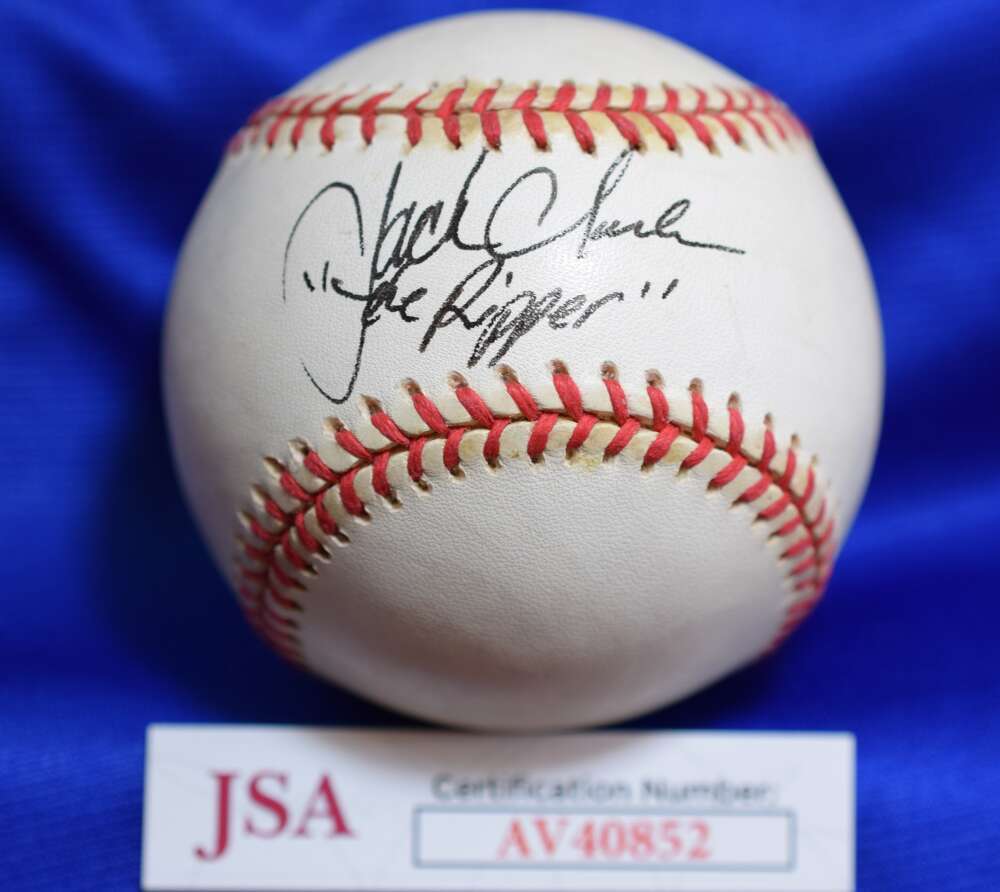 Jack Clark JSA COA Autograph National League Signed Baseball The Ripper